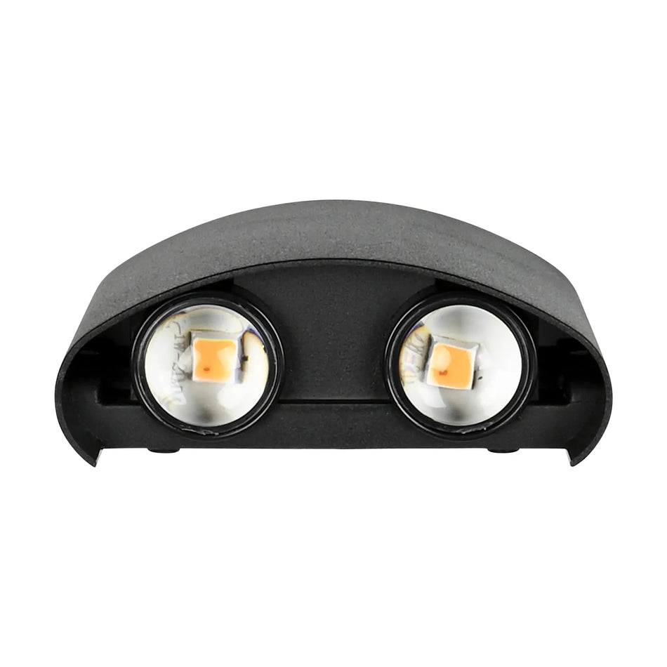 Höfftech LED Wandlamp half rond up&down light 2 lampen IP65