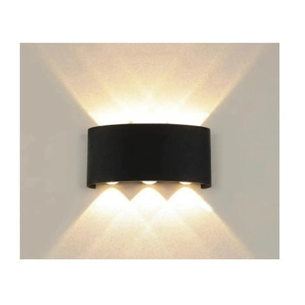 Höfftech LED Wandlamp half rond up&down light 3 lampen IP65