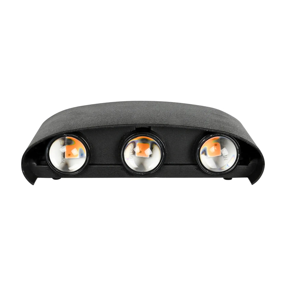 Höfftech LED Wandlamp half rond up&down light 3 lampen IP65