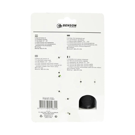Benson Garden Waterkoppelset 1/2" 4 dlg soft grip