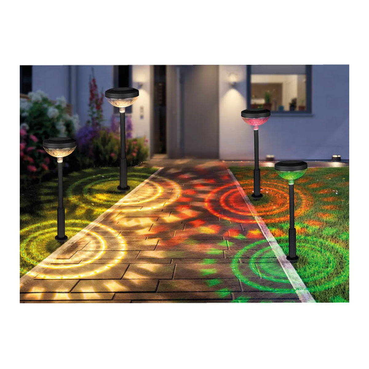 Benson Garden Tuinlamp solar fakkel RGB 47 cm display