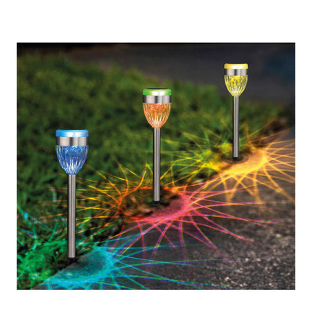 Benson Garden Tuinlamp solar fakkel RGB 37 cm display