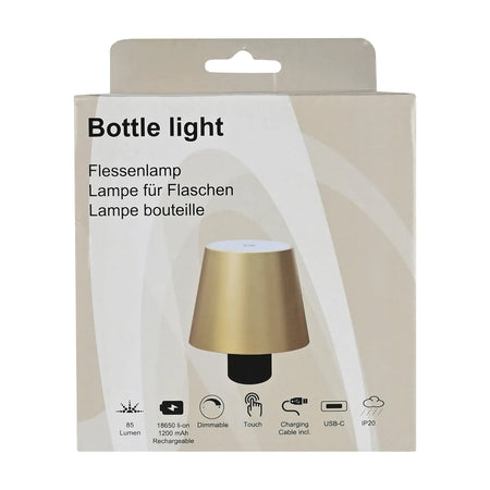 Benson Electric Flessenlamp goud