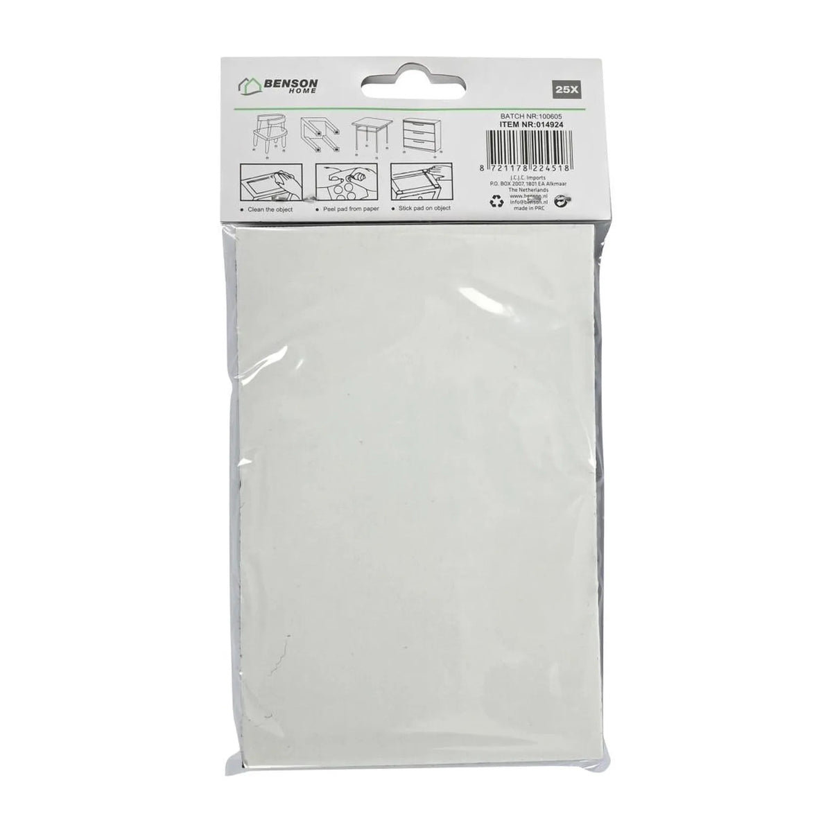 Benson Antikrasvilt set 25 dlg zwart