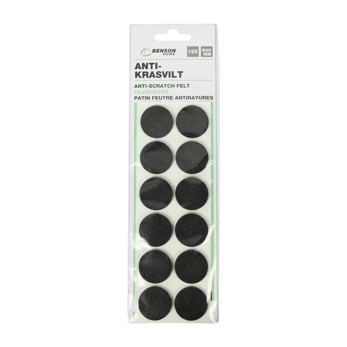 Benson Antikrasvilt ø28 mm 12 dlg bruin