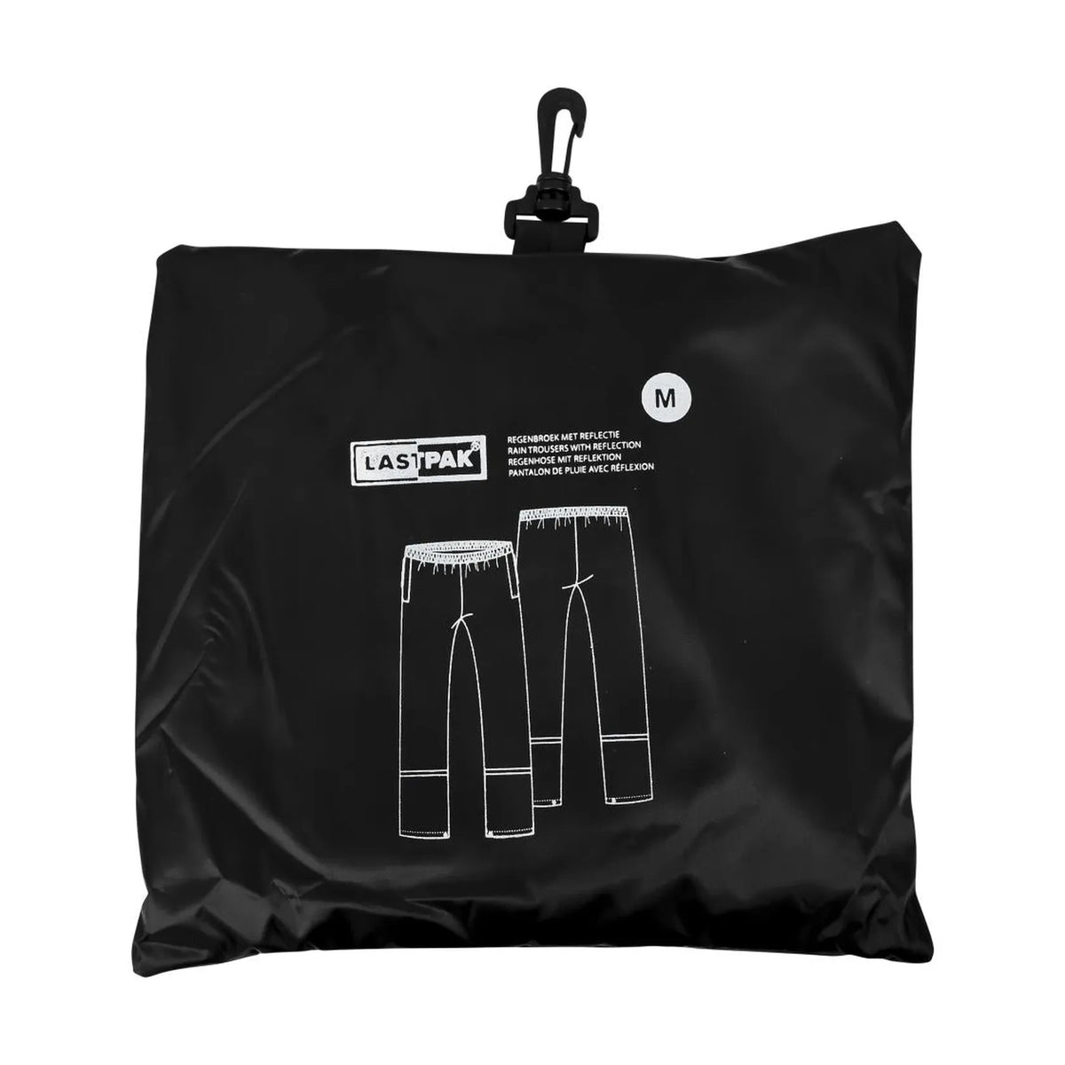 Lastpak Regenbroek zwart met reflectie maat XXXL