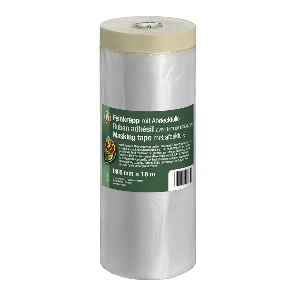Duck Schilderstape met afdekfolie 1400 mm x 18 m