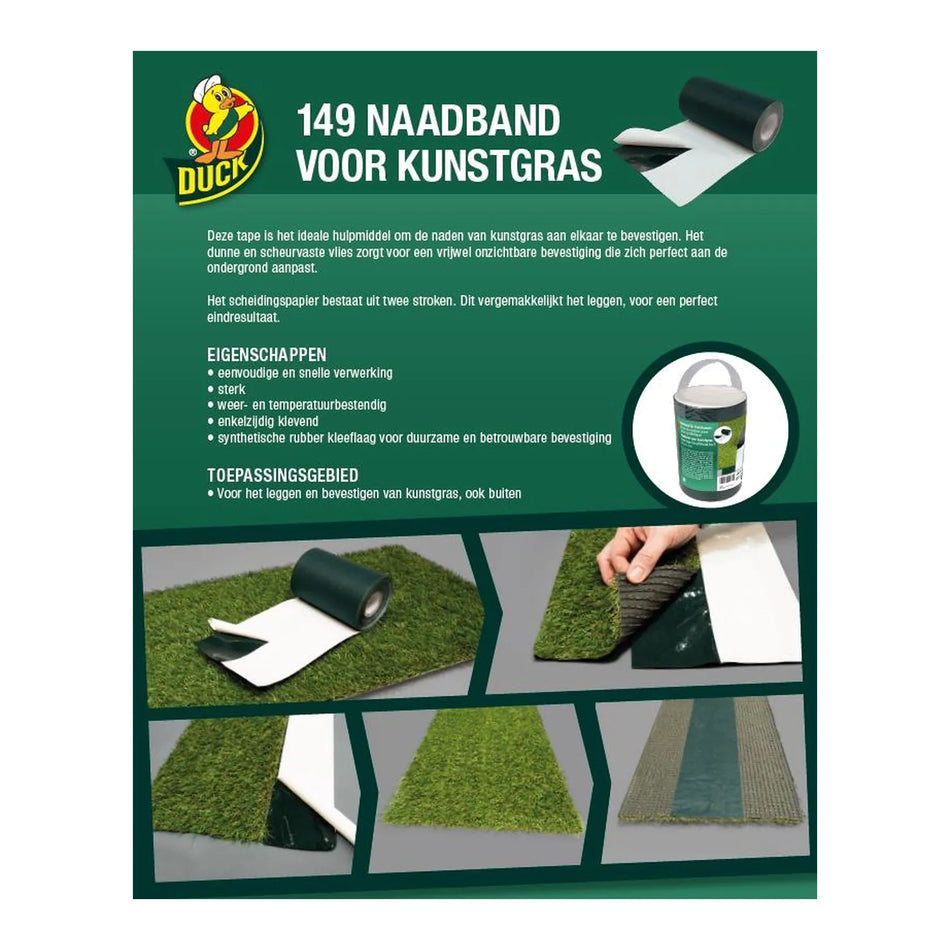 Duck Naadband kunstgras 150 mm x 10 m
