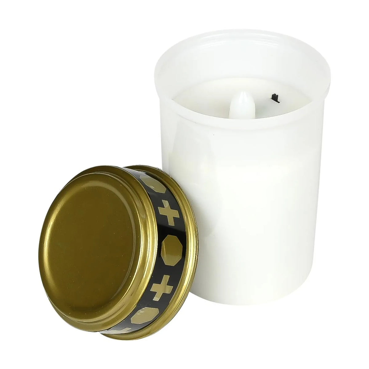 Benson Outdoor Rouwlicht op batterij wit