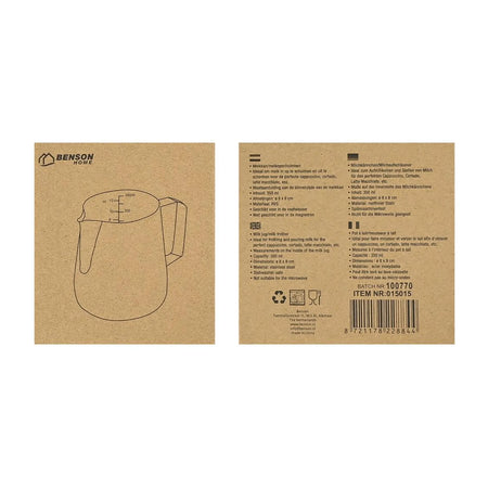 Benson Melkkan RVS 350 ml