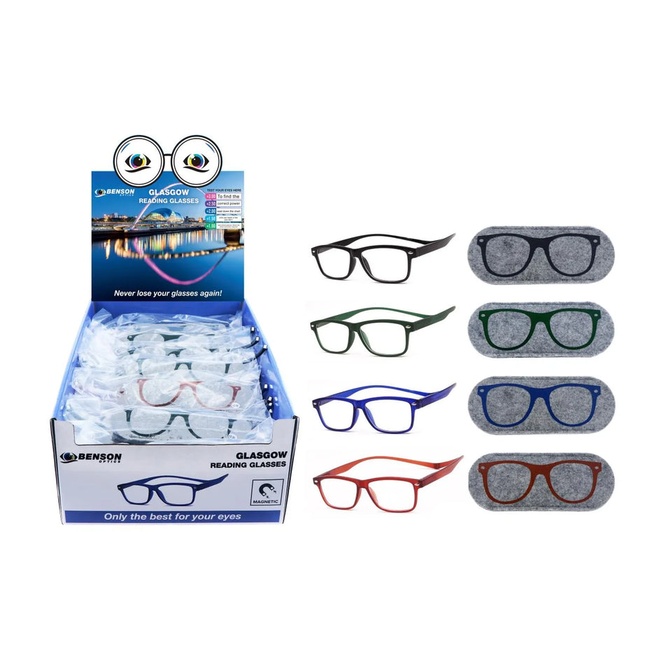 Benson Optics Leesbril Glasgow magneet mix display