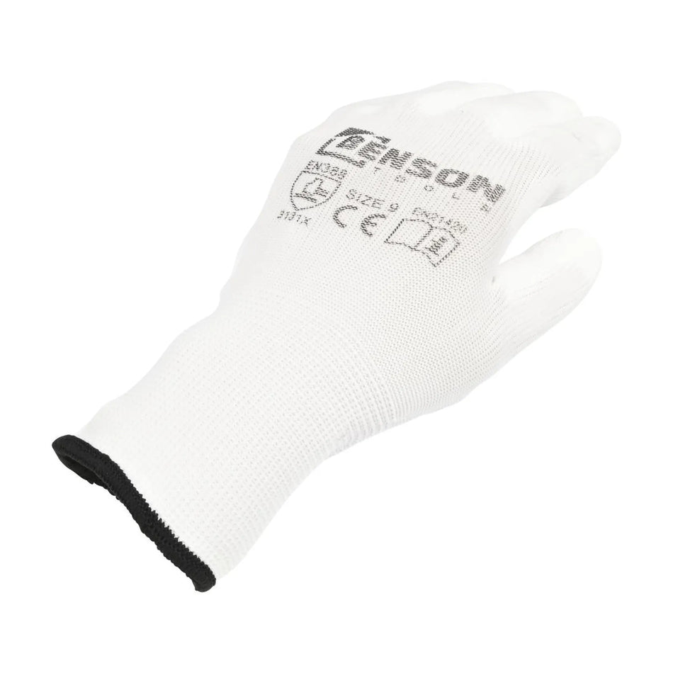 Benson Tools Werkhandschoenen PU palm wit maat 9