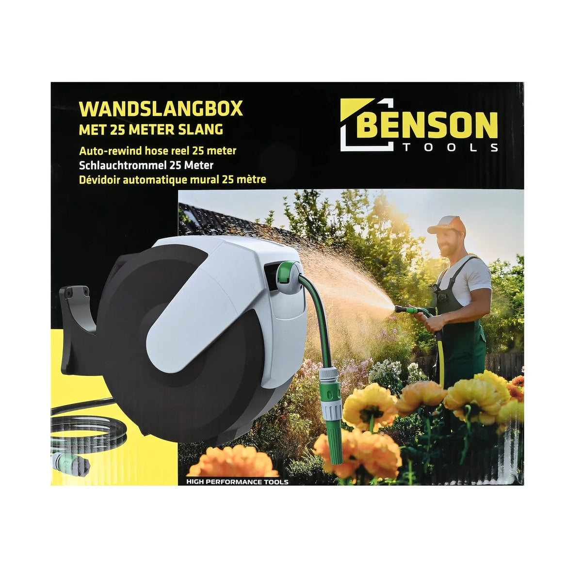 Benson Tools Wandslangenbox 25 meter