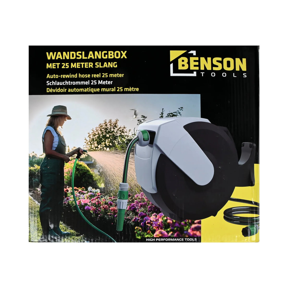 Benson Tools Wandslangenbox 25 meter
