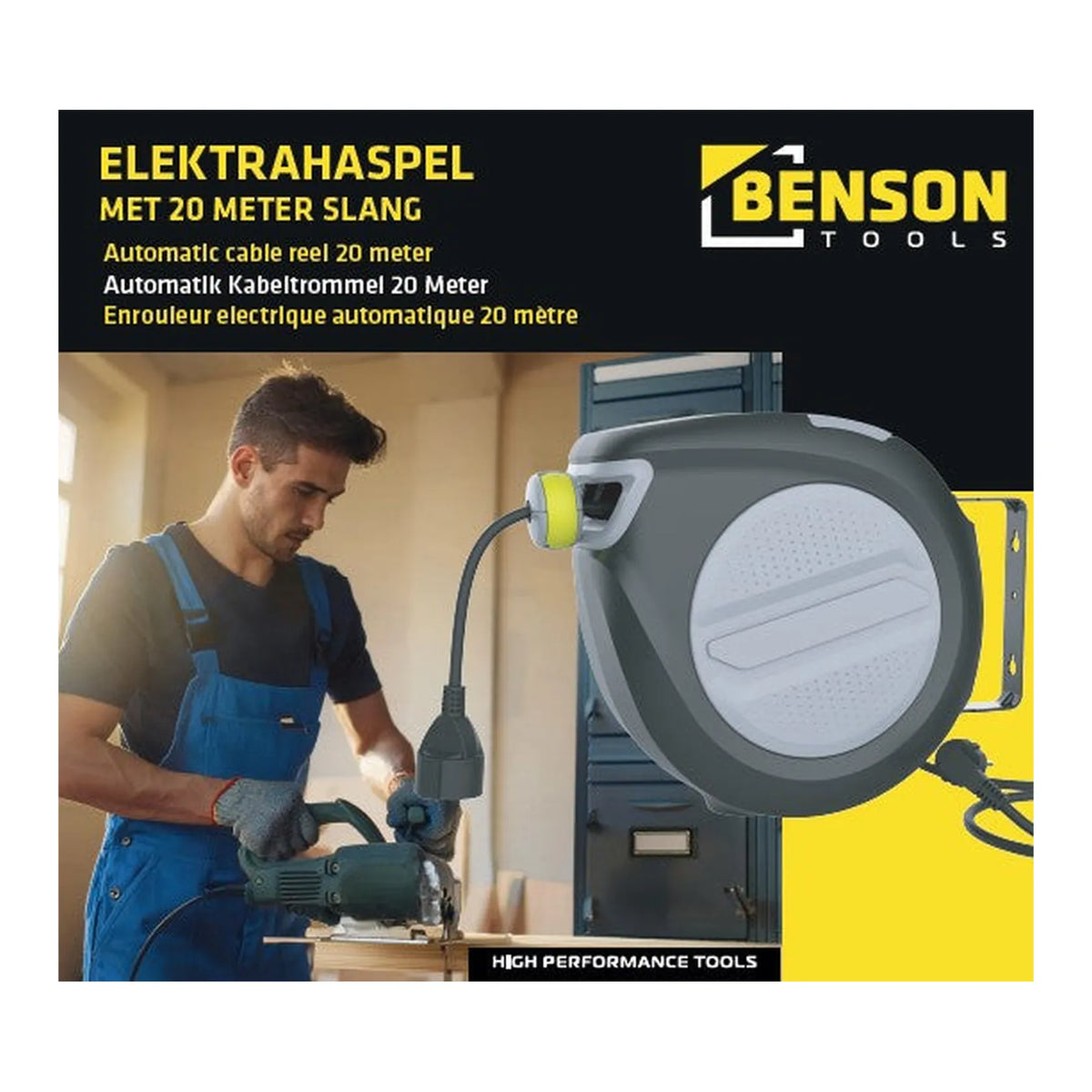 Benson Tools Elektrahaspel 20 meter
