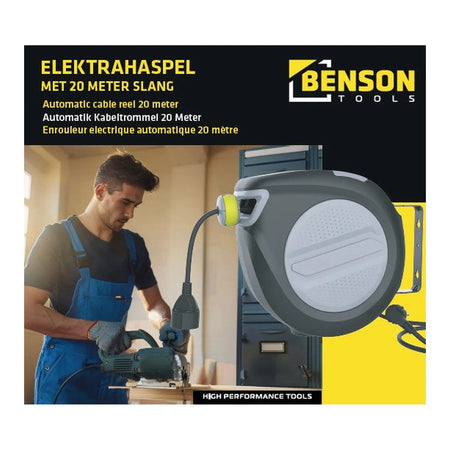 Benson Tools Elektrahaspel 20 meter