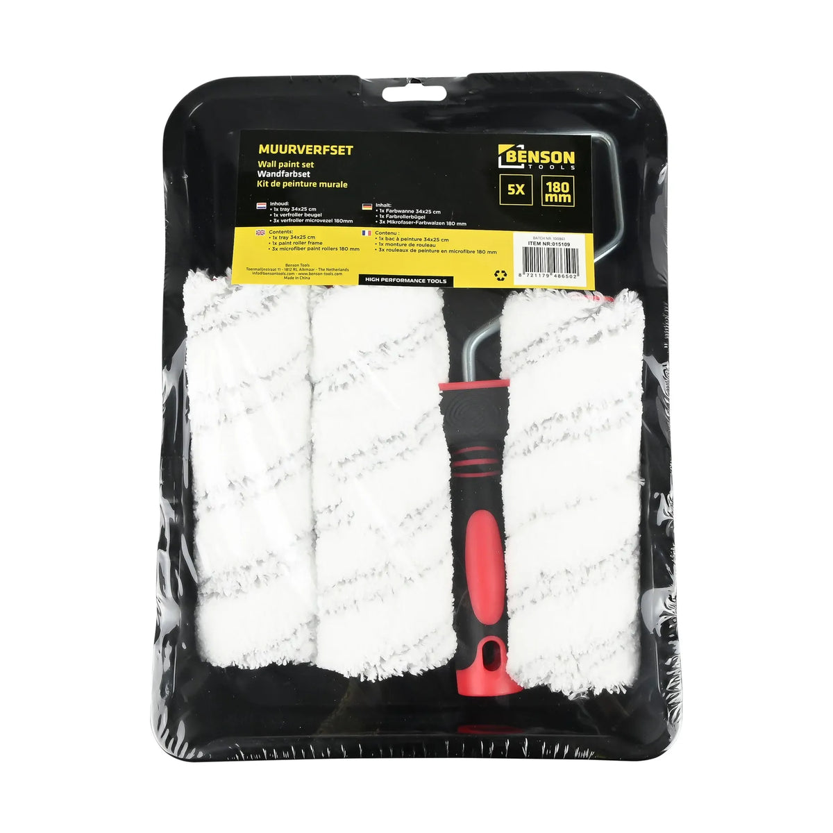 Benson Tools Muurverfset 180mm 5 dlg