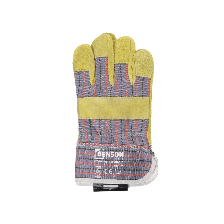 Benson Tools Werkhandschoenen rundsplitleder 3133X