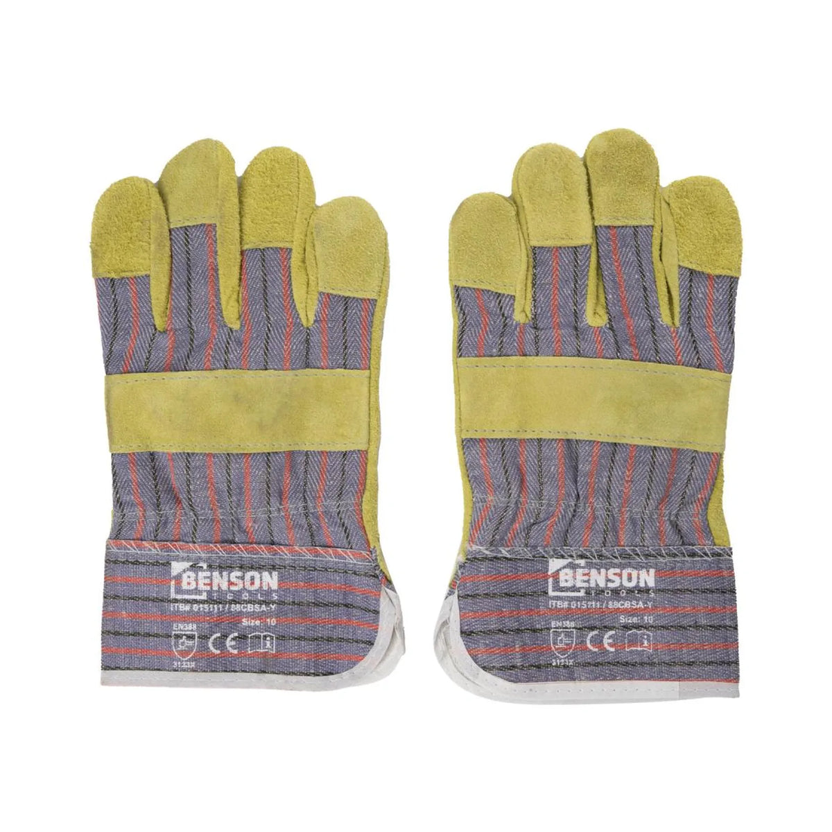 Benson Tools Werkhandschoenen rundsplitleder 3133X