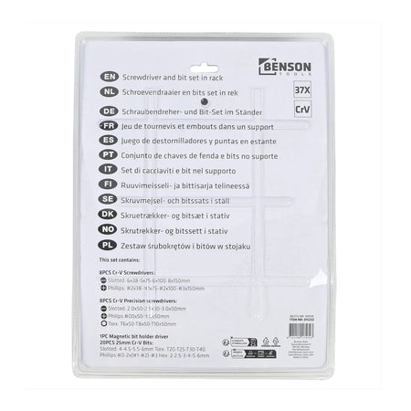Benson Tools Schroevendraaier set 37 dlg