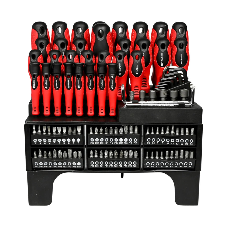 Benson Tools Schroevendraaier en bit set in rek 116 dlg