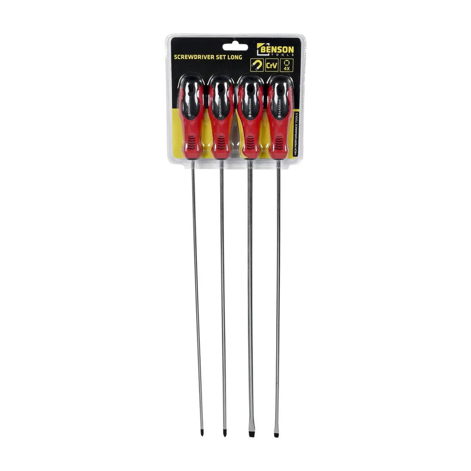 Benson Tools Schroevendraaier set 4 dlg lang