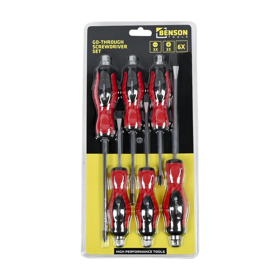 Benson Tools Doorslagschroevendraaierset 6 dlg