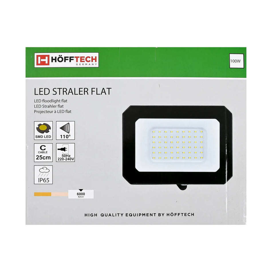 Höfftech LED Straler flat 100W SMD