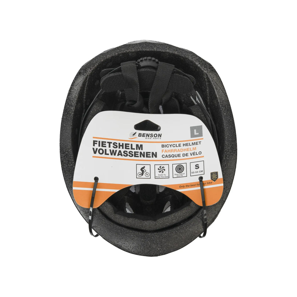 Benson Bike Parts Fietshelm volwassenen maat L (58-61 cm) off white