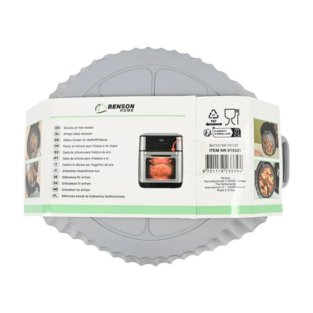 Benson Airfryer bakje siliconen rond ø 22,5 cm