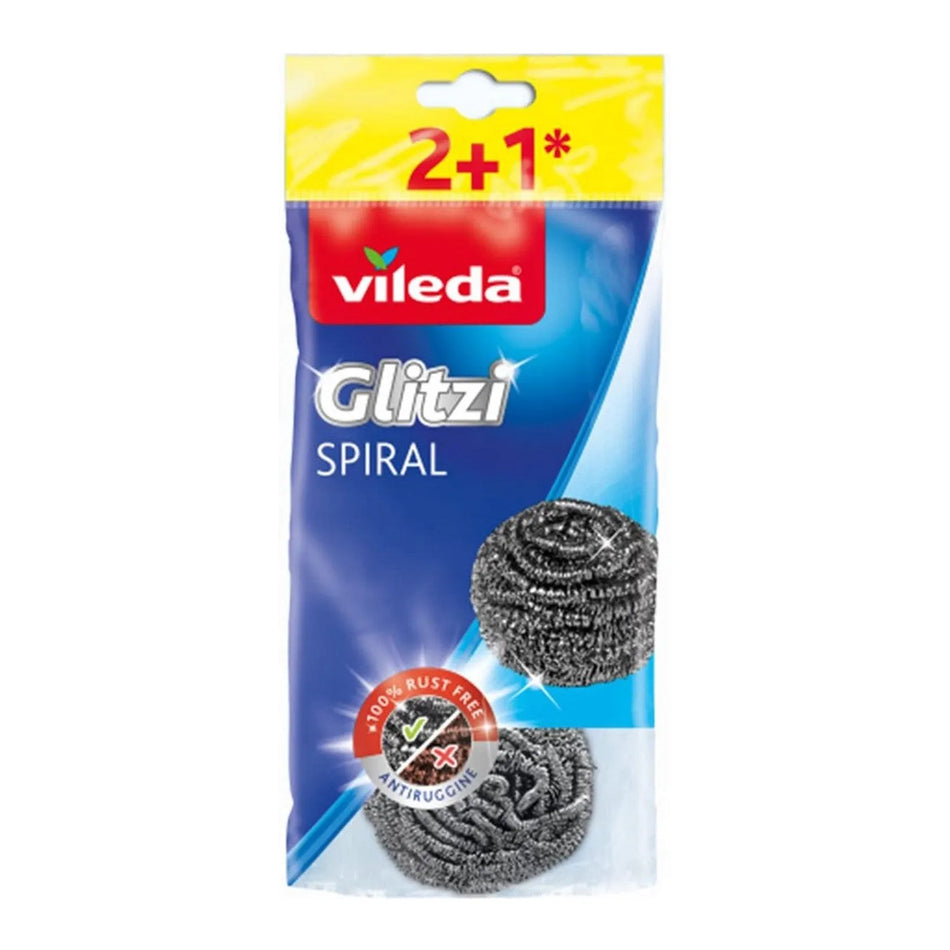 Vileda 3x roestvrij staal spiraal