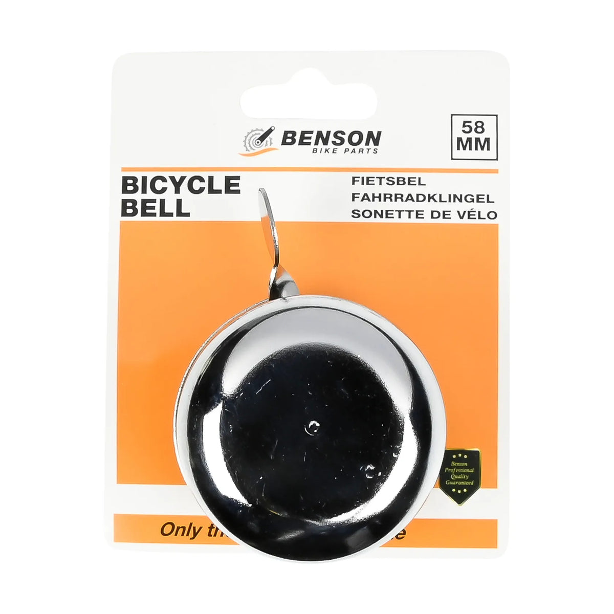 Benson Bike Parts Fietsbel ding-dong 58 mm chroom