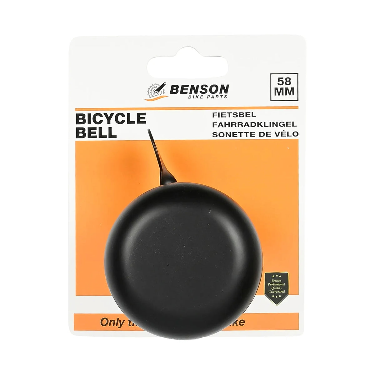 Benson Bike Parts Fietsbel ding-dong 58 mm zwart