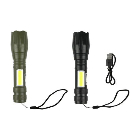 Höfftech Zaklamp 400 mAh oplaadbaar display