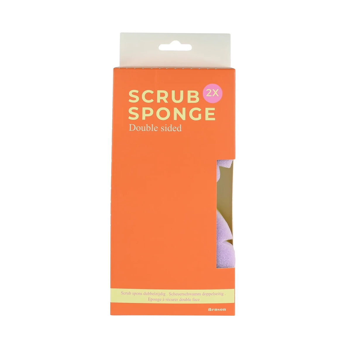 Benson Clean Scrub spons dubbelzijdig 2 dlg