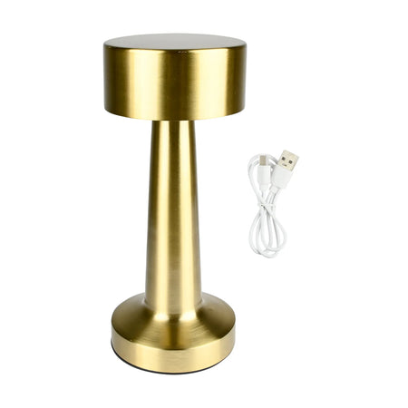 Benson Electric LED Tafellamp dimbaar oplaadbaar touch goud