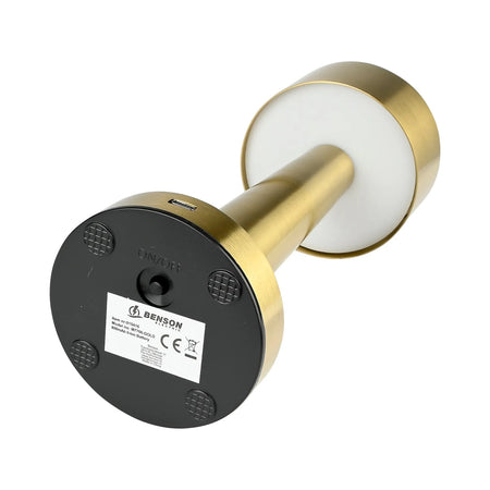 Benson Electric LED Tafellamp dimbaar oplaadbaar touch goud