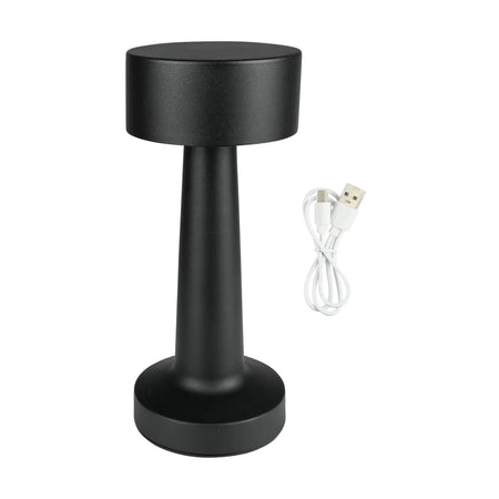 Benson Electric LED Tafellamp dimbaar oplaadbaar touch zwart