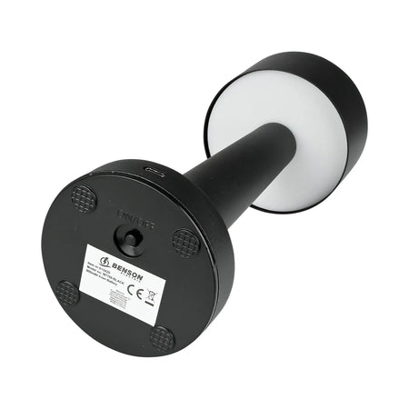 Benson Electric LED Tafellamp dimbaar oplaadbaar touch zwart