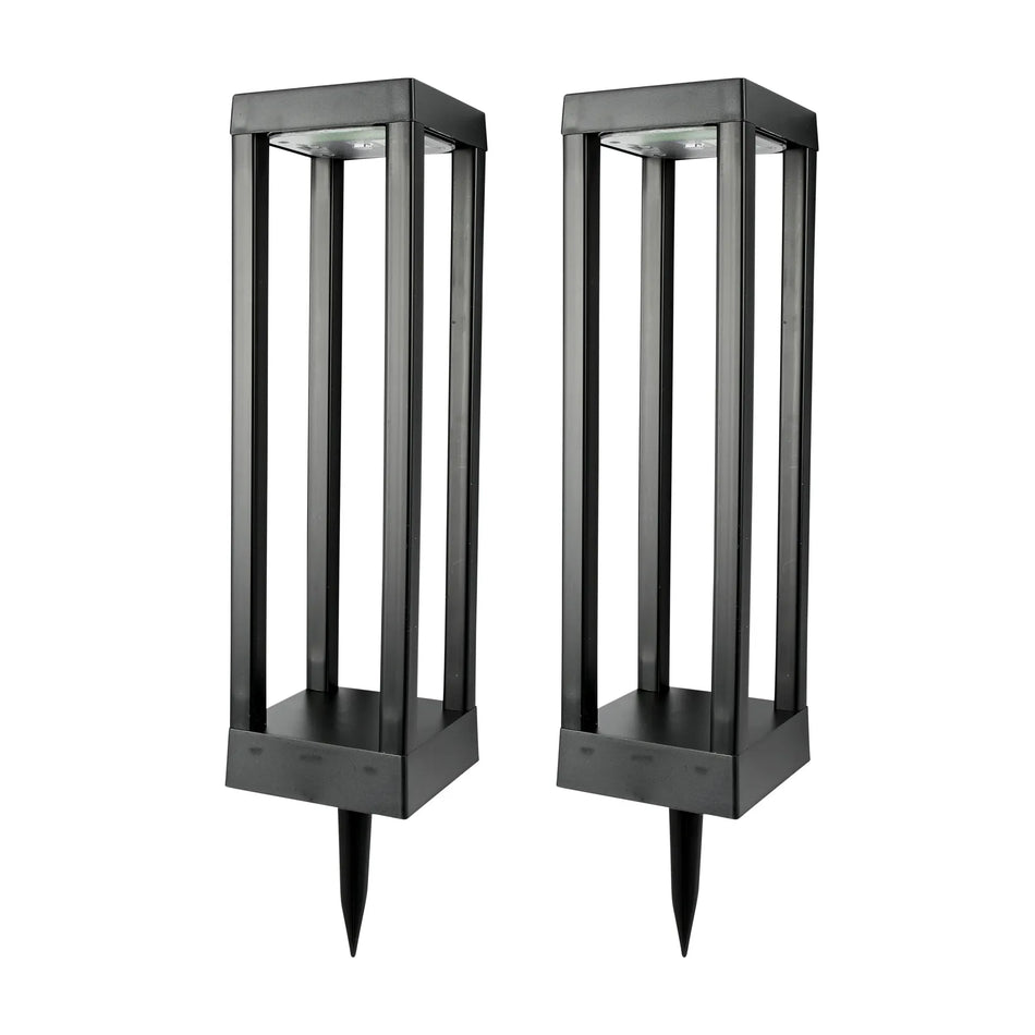 Benson Garden Tuinlamp solar rechthoek open 2 dlg