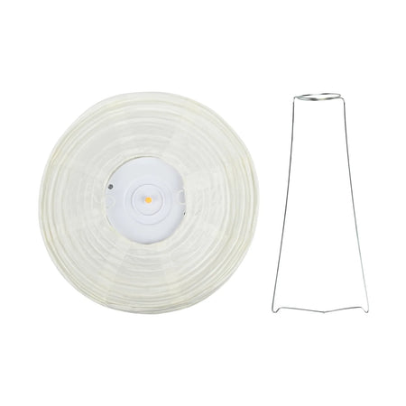 Benson Electric Tafellamp rijstpapier rond batterij
