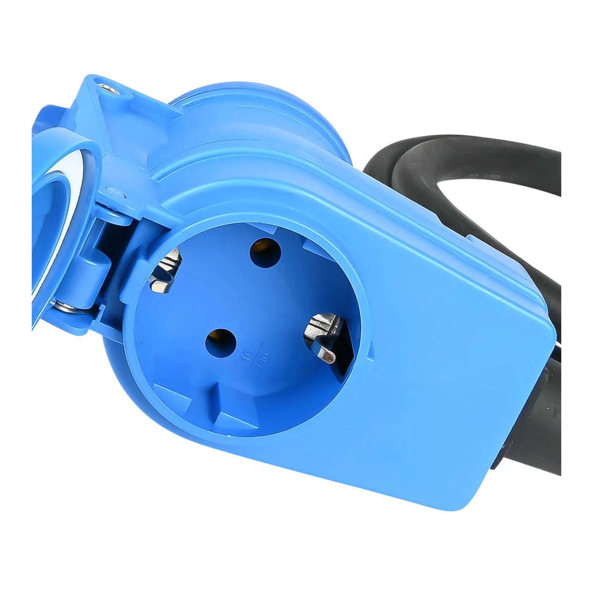 Benson Electric CEE haakse contrastekker + stopcontact verloop 1.5 mtr