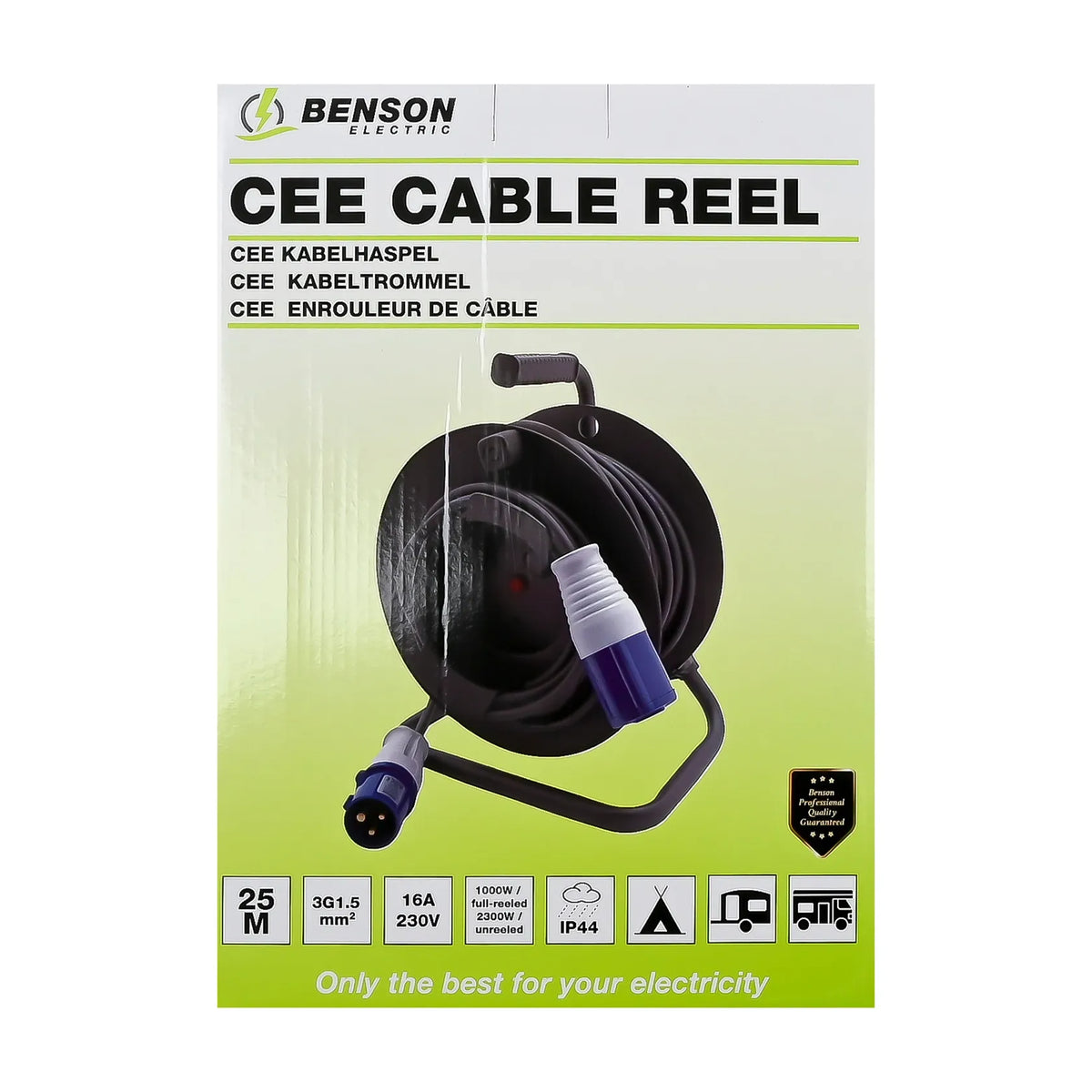 Benson Electric CEE Kabelhaspel 25 mtr