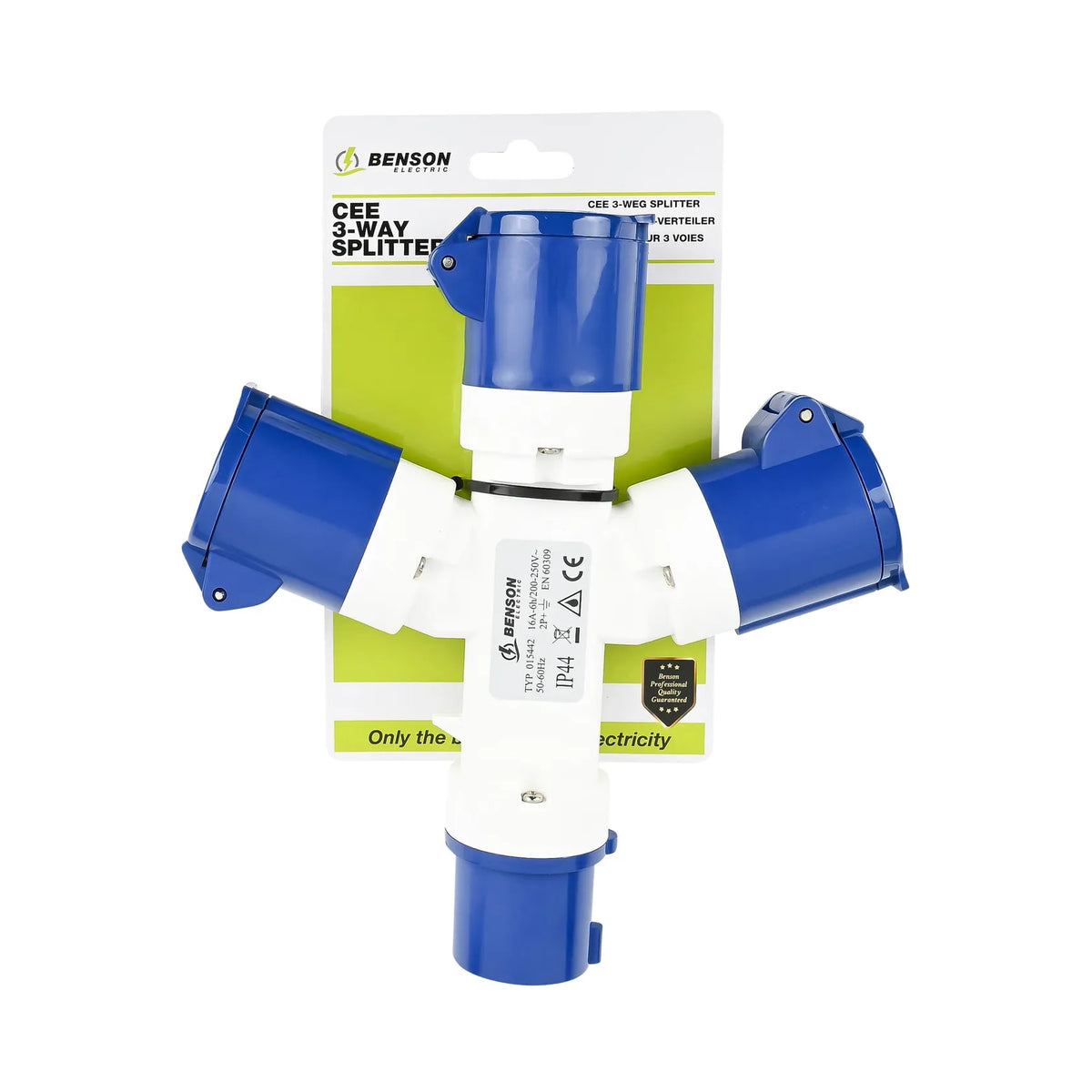 Benson Electric CEE 3-weg splitter