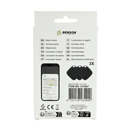 Benson Electric Keyfinder / voorwerpzoeker 3 dlg
