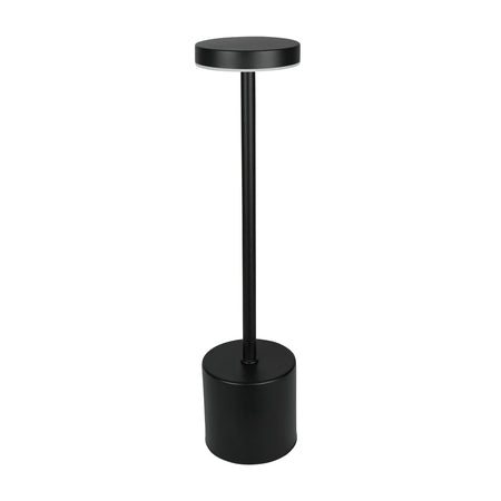 Benson Electric Tafellamp metaal dimbaar oplaadbaar zwart