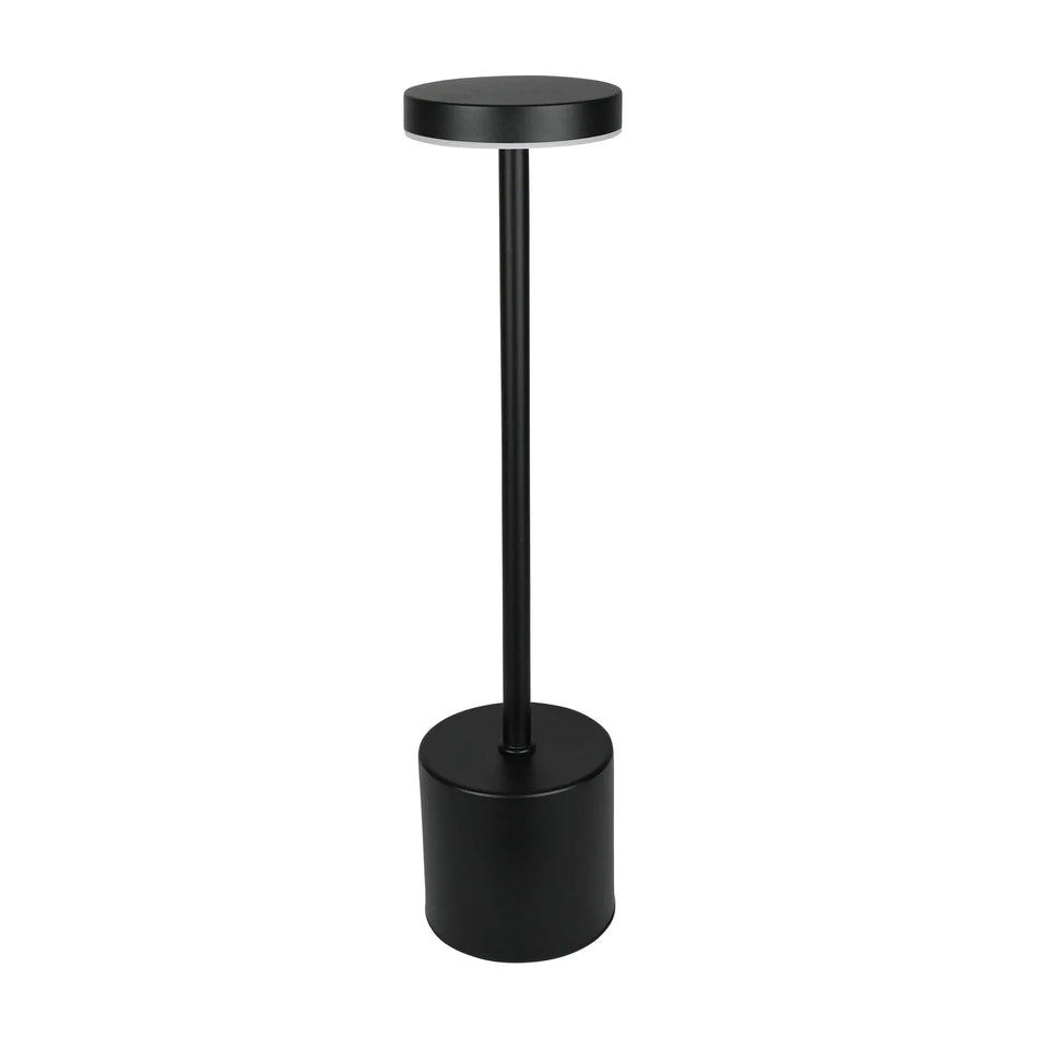 Benson Electric Tafellamp metaal dimbaar oplaadbaar zwart