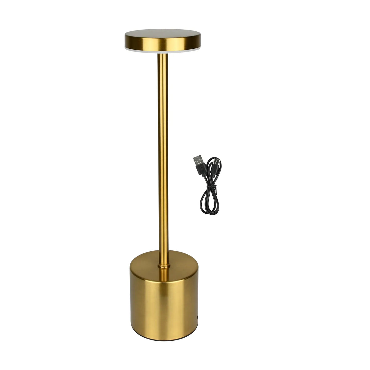 Benson Electric Tafellamp metaal dimbaar oplaadbaar goud