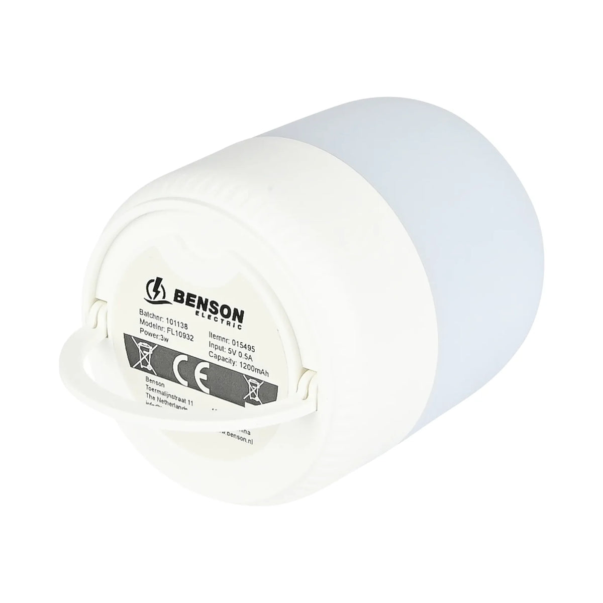 Benson Electric Nachtlamp mini dimbaar oplaadbaar