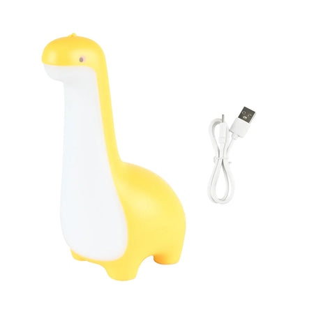 Benson Electric Nachtlamp dinosaurus dimbaar oplaadbaar geel